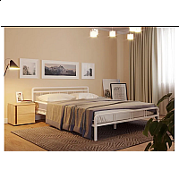 Кровать Рейк 140х200 белая