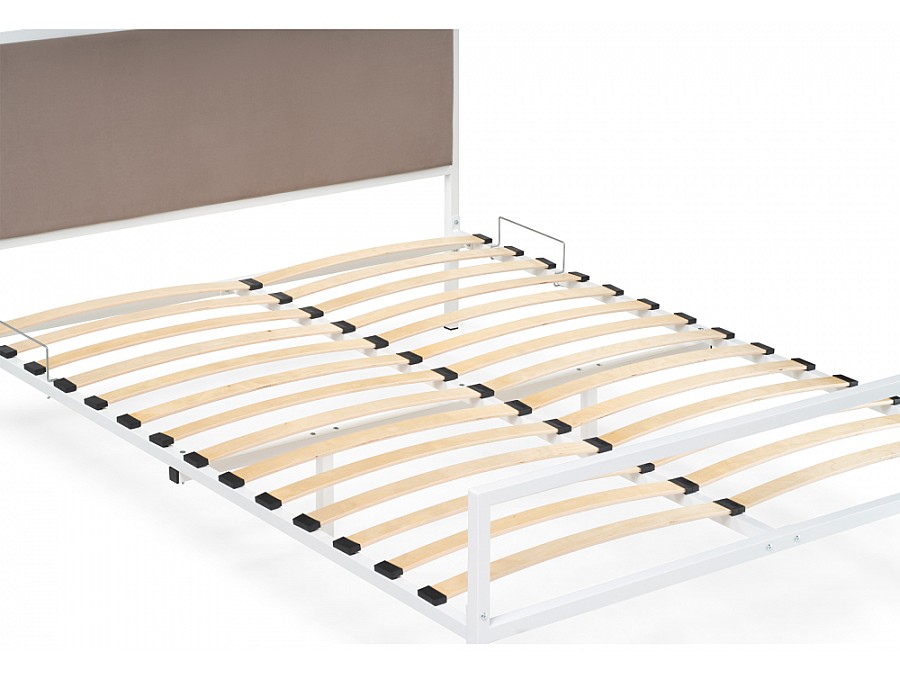 Кровать Эгерт 160х200 белый / cacao