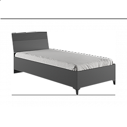 Кровать Ника 90х200 с основанием дсп эйхория QR-17 / графит