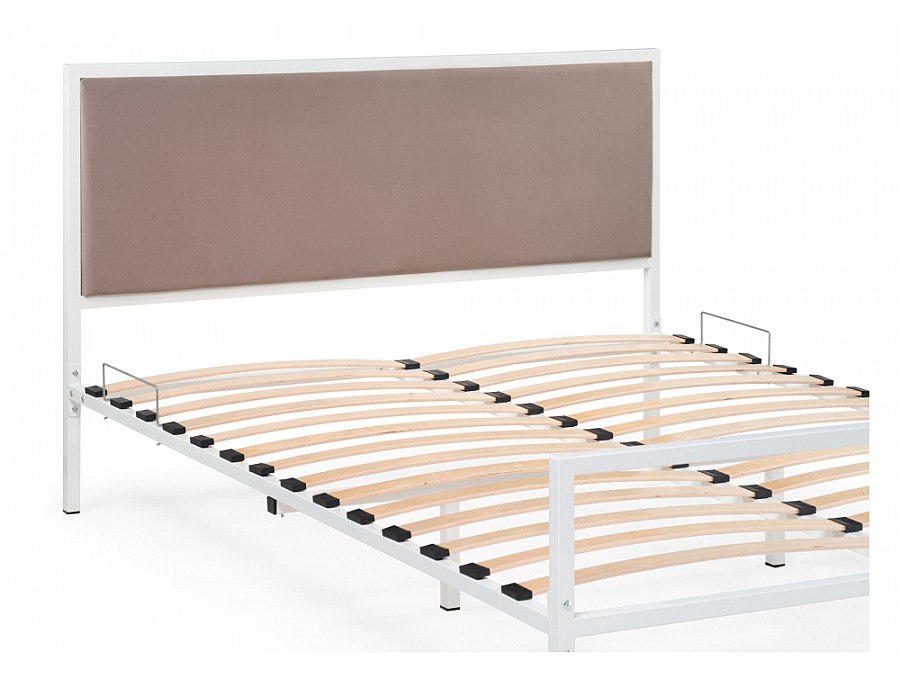 Кровать Эгерт 160х200 белый / cacao