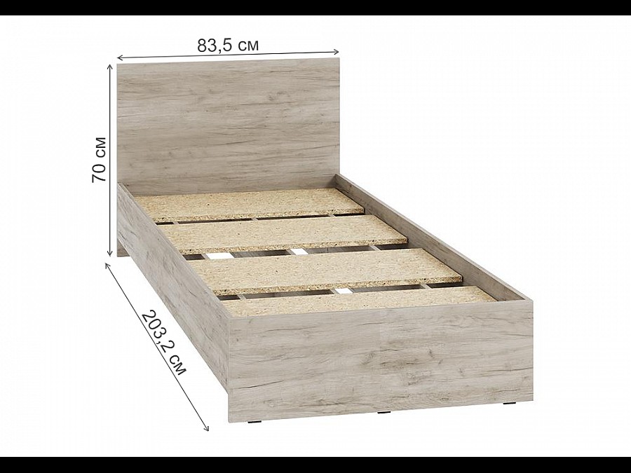 Адайн КР-080 80х200 дуб крафт серый / дуб крафт серый