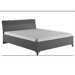 Кровать Ника 160х200 с основанием дсп эйхория QR-17 / графит