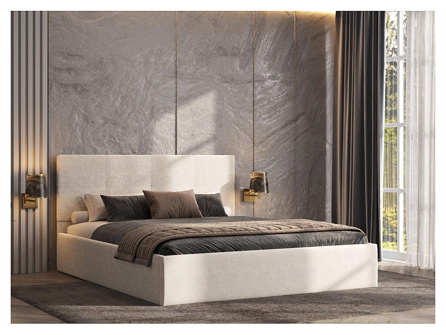 Кровать Манака 160х200 бежевая