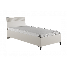 Кровать Ника 90х200 с основанием дсп бежевый мат-05 / кашемир