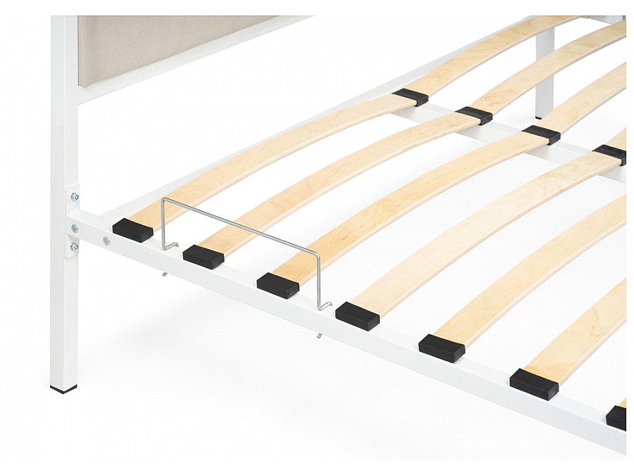 Кровать Эгерт 160х200 белый / light beige