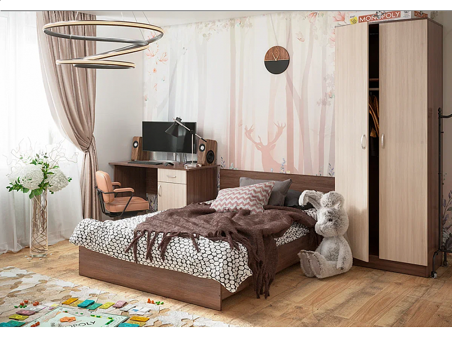 Адайн 160х200 ясень шимо темный / ясень шимо темный