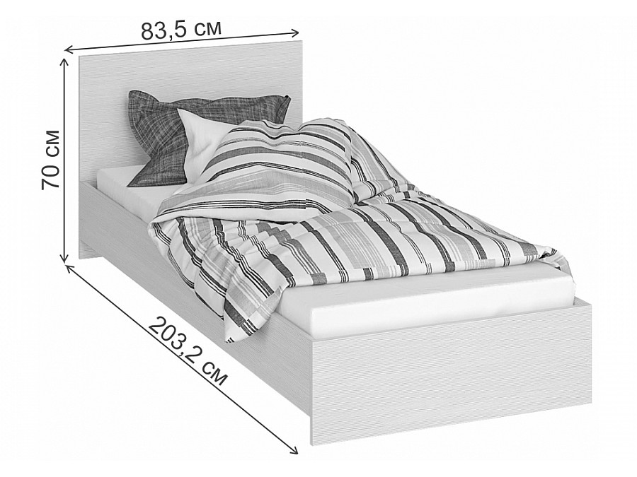 Адайн 80х200 ясень шимо темный / ясень шимо темный