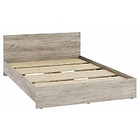 Кровать Адайн КР-140 140х200 дуб крафт серый / дуб крафт серый