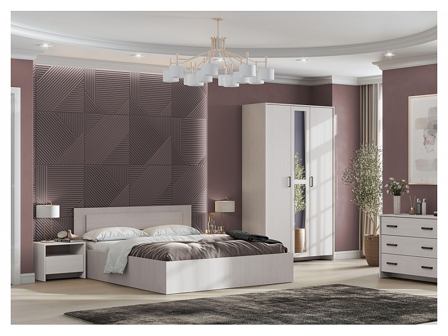 Кровать Taika 160х200 ясень анкор светлый