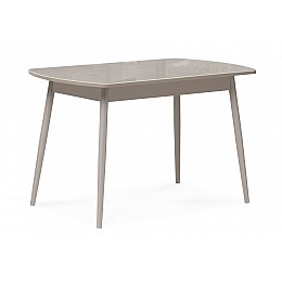 Стол стеклянный Бейкер 120(152)х70х75 латте / капучино