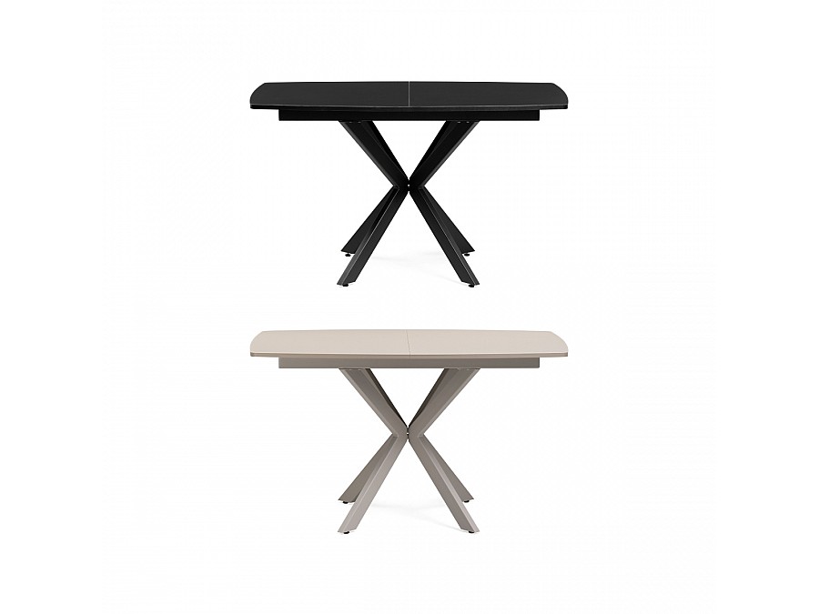 Стол стеклянный Палу 130(170)х80х76 черный