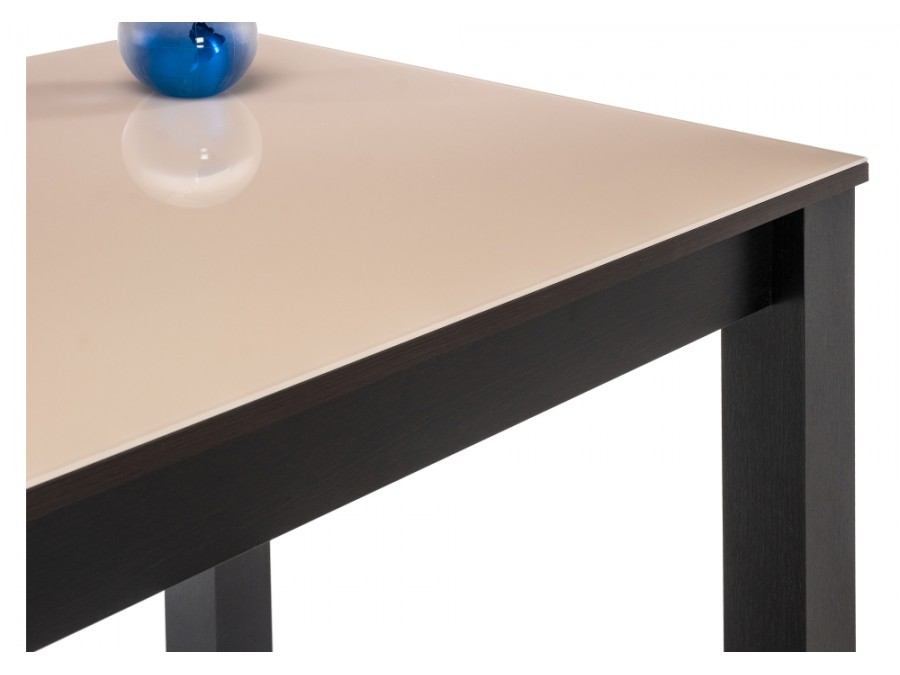 Стол стеклянный Раймунд 100х70х77 венге / бежевый