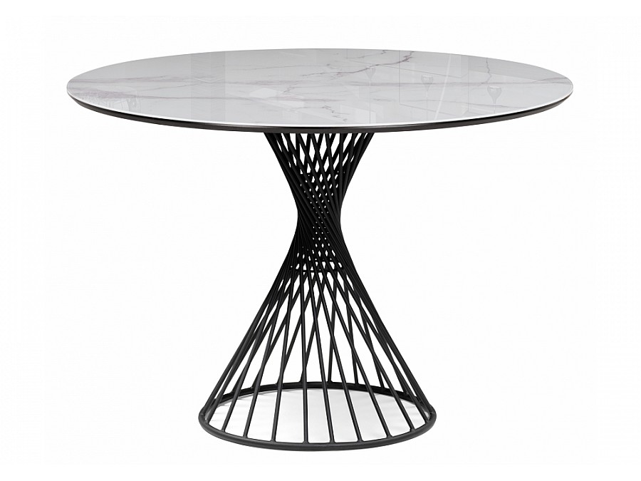 Вивиен 110 белый мрамор / черный