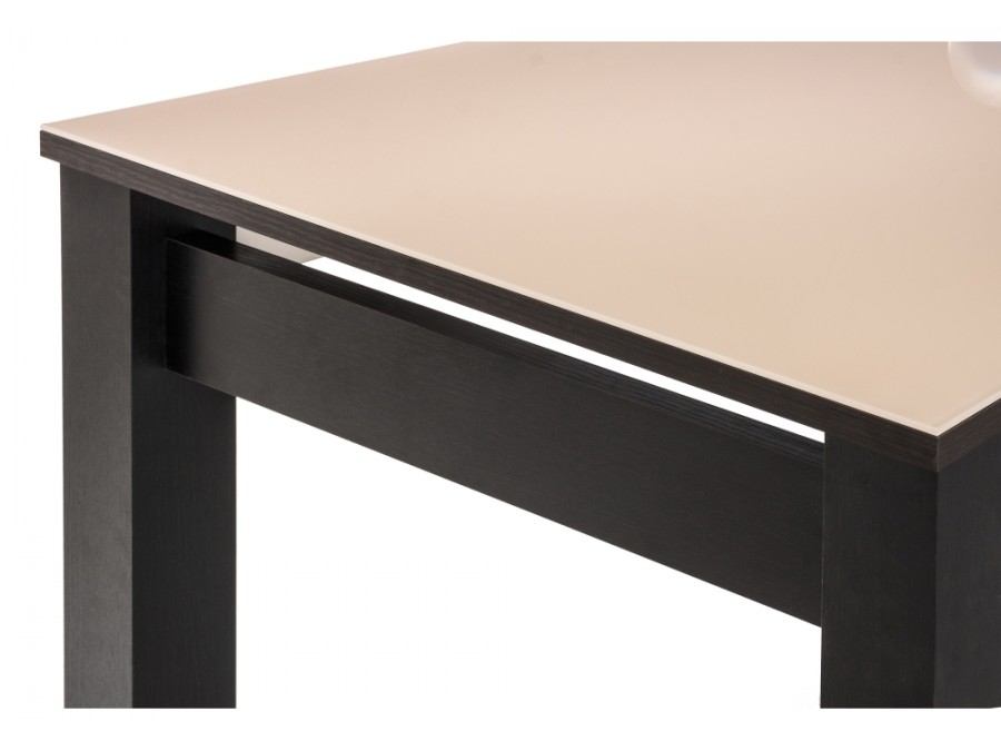 Стол стеклянный Раймунд 100х70х77 венге / бежевый