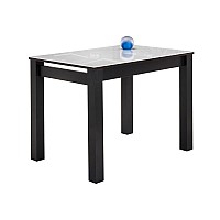 Стол стеклянный Раймунд 100х70х77 венге / белый