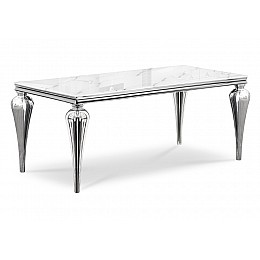 Стол стеклянный Vase 180х90х76 белый