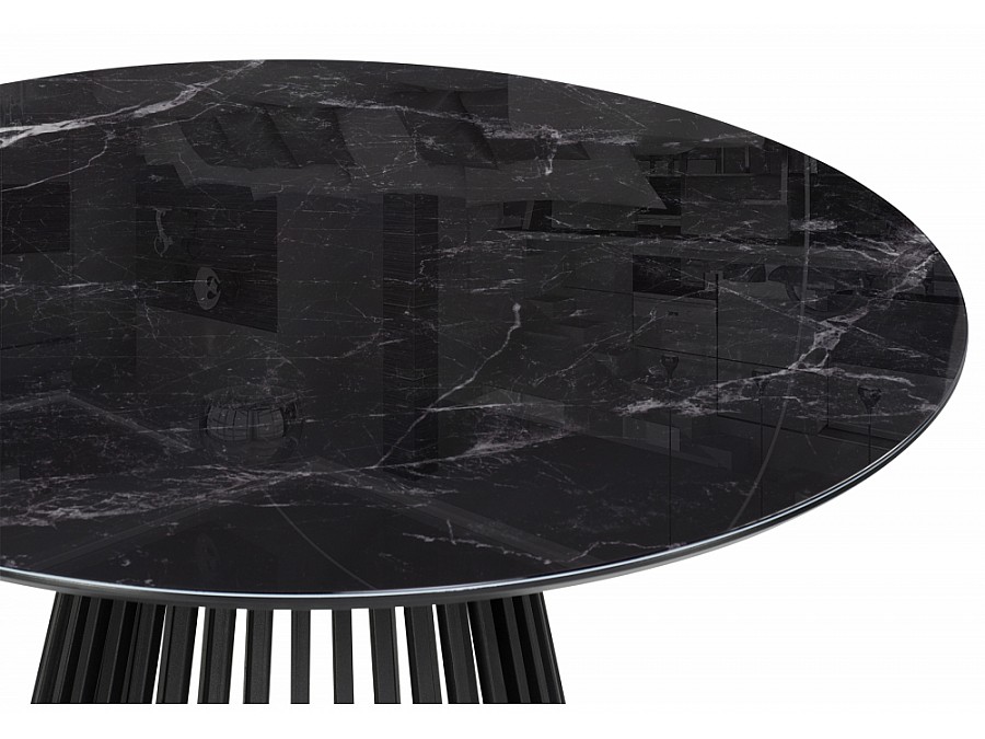 Нэнси 110х110 черный мрамор / черный