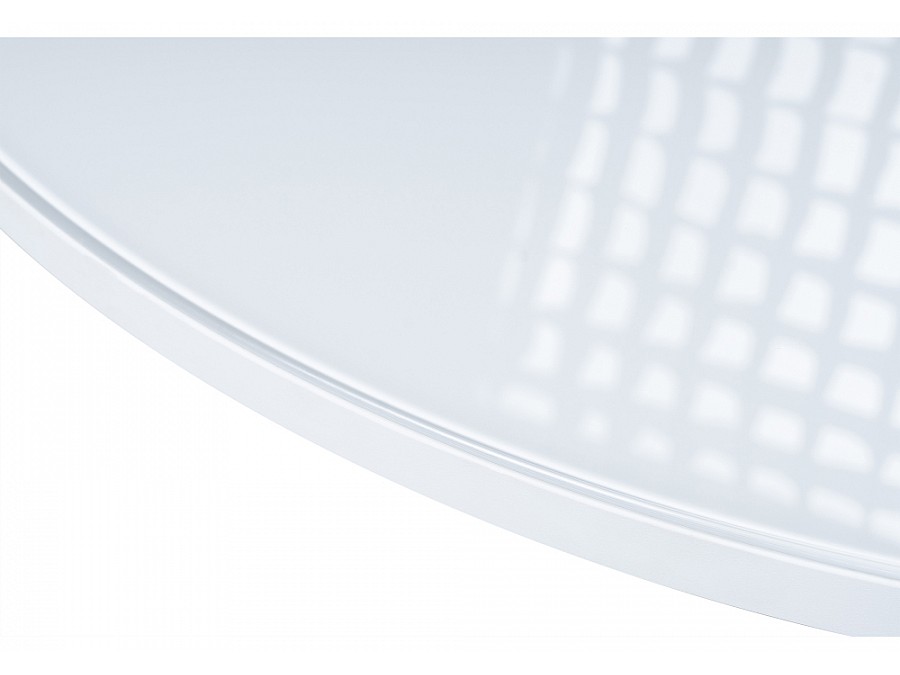 Стол стеклянный Лауриц 100х77 черный / белый