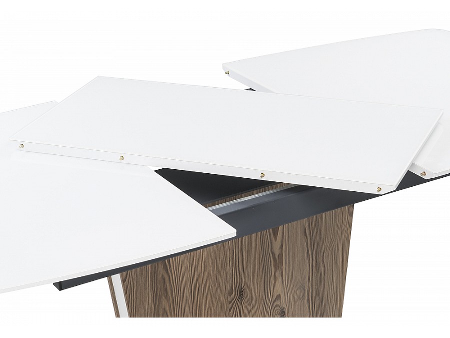 Теон 120 белый / лиственница / пластина серая