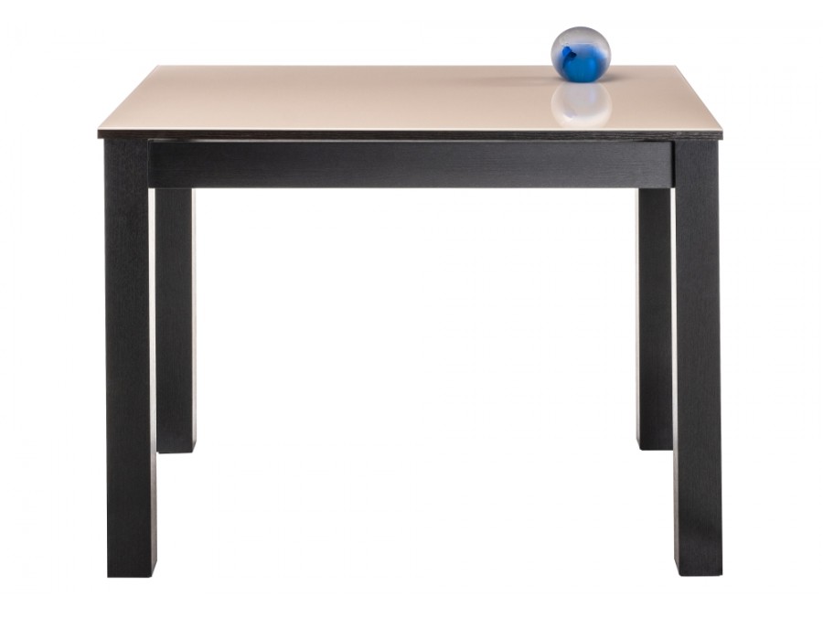 Стол стеклянный Раймунд 100х70х77 венге / бежевый