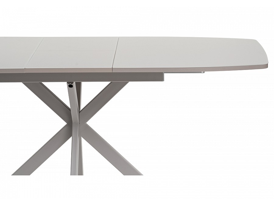 Стол стеклянный Тамаса 120(150)х70х76 матовое стекло латте / капучино