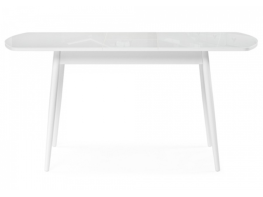 Стол стеклянный Бейкер 120(152)х70х75 белый