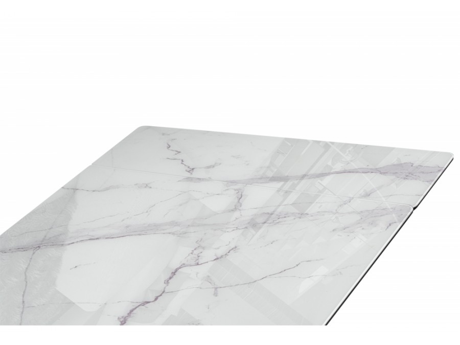 Вейв 140(200)х80 кристл белый мрамор / черный