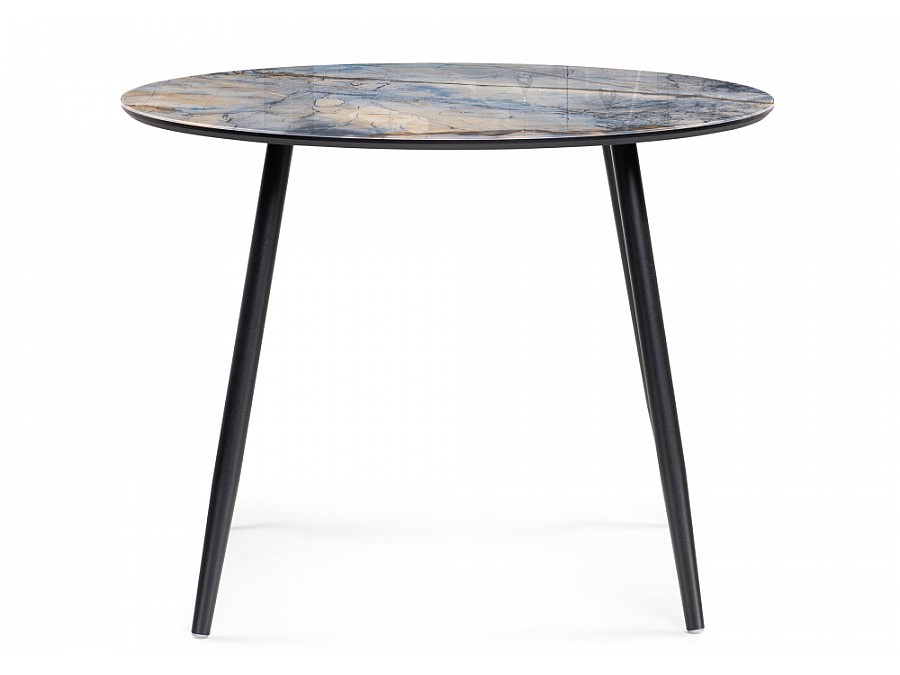 Стол стеклянный Анселм 100х76 магеллан / черный