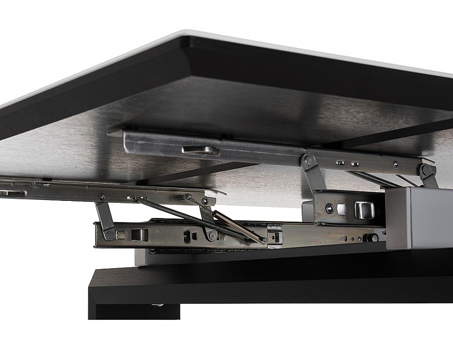 Стол стеклянный Давос 140(200)х80х78 белый / венге