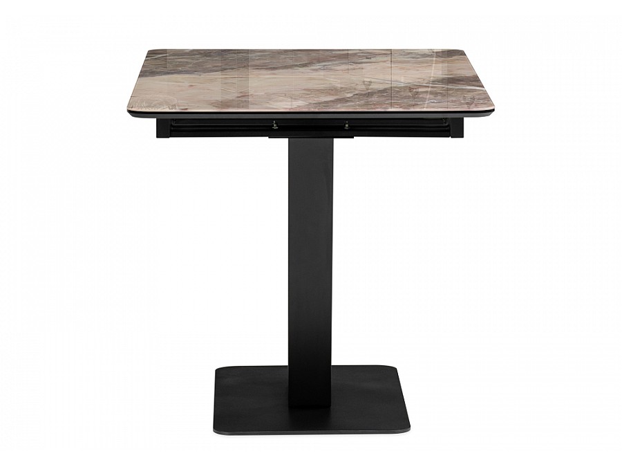 Стол стеклянный Бугун 120(160)х80х77 каталония / черный