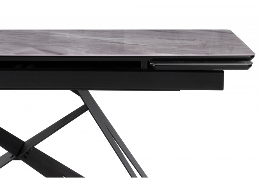 Блэкберн 140(200)х80 кристл серый мрамор / черный