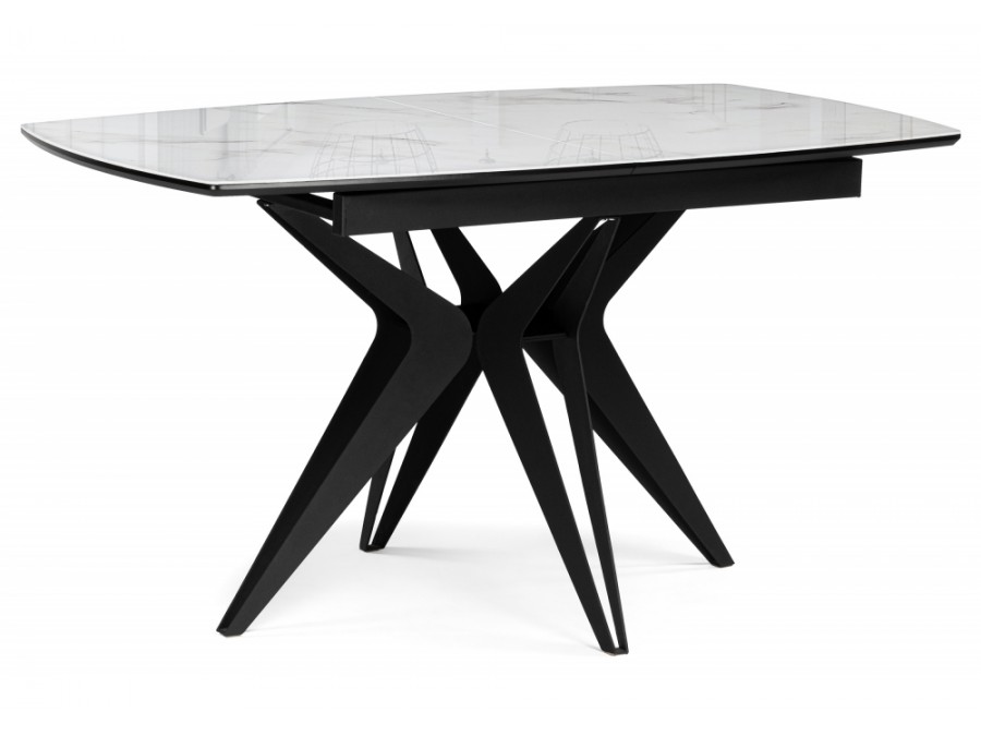 Риполь 140(180)х80 статуарио / черный