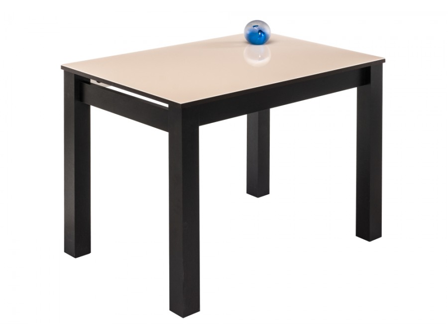 Стол стеклянный Раймунд 100х70х77 венге / бежевый