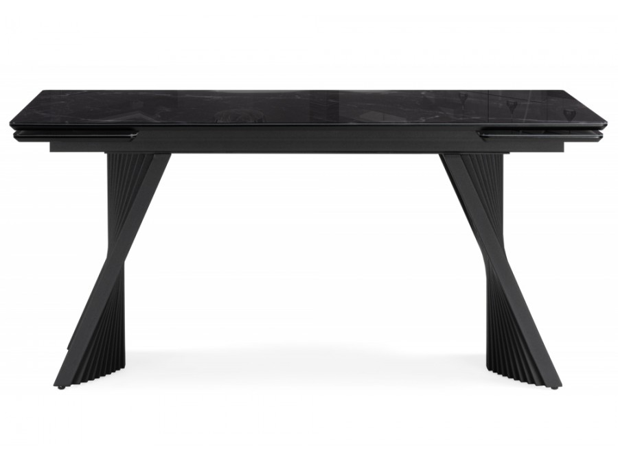 Вейв 140(200)х80 черный мрамор / черный