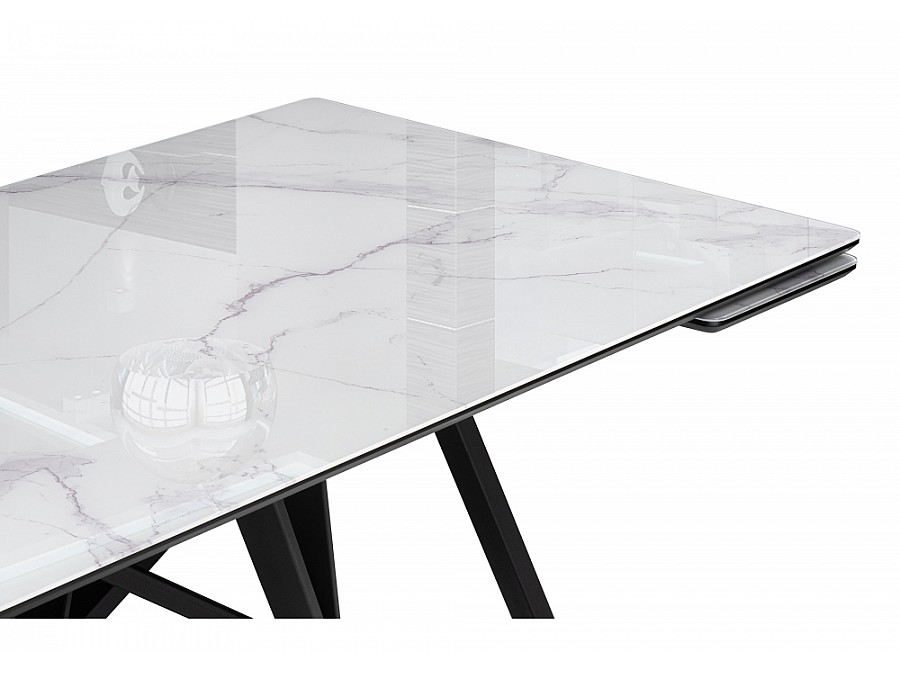 Вилсон 140(200)х80 белый мрамор / черный