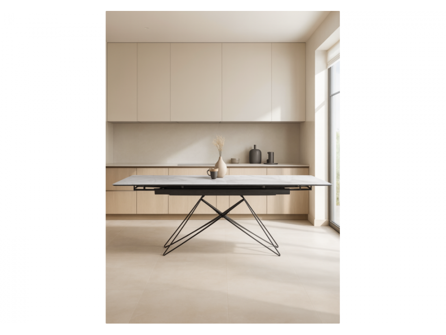 Блэкберн 140(200)х80 кристл белый мрамор / черный