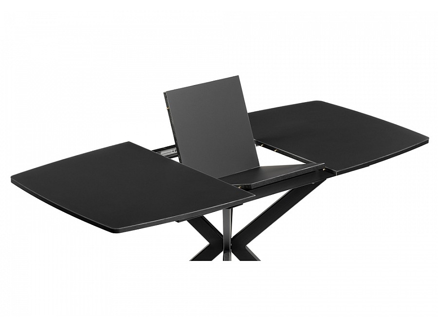 Стол стеклянный Палу 130(170)х80х76 черный