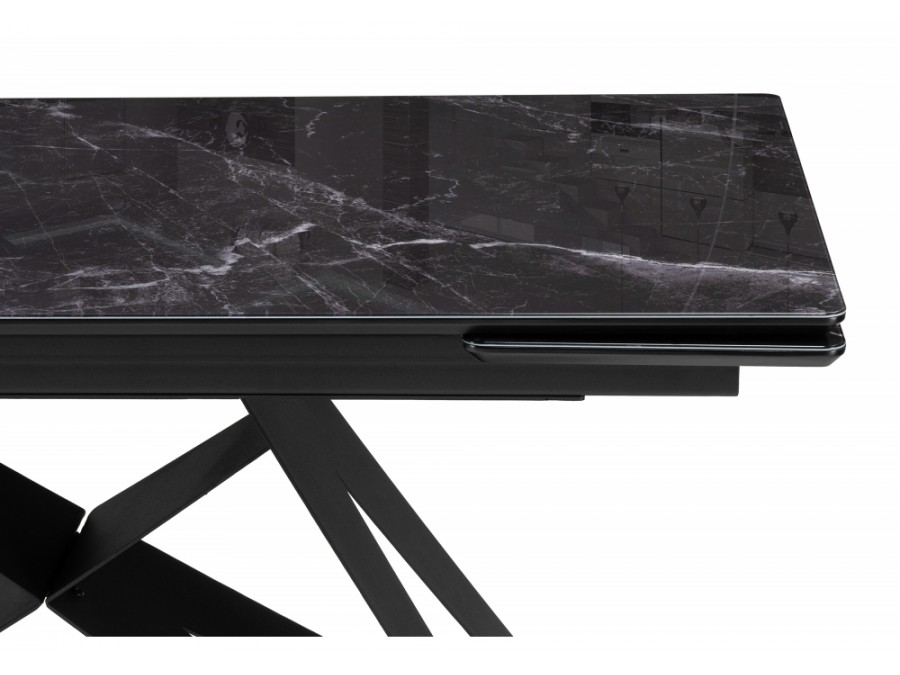 Блэкберн 140(200)х80 черный мрамор / черный