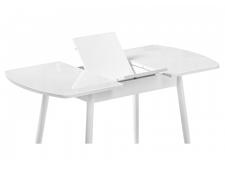 Стол стеклянный Калверт 94(126)х64х75 белый