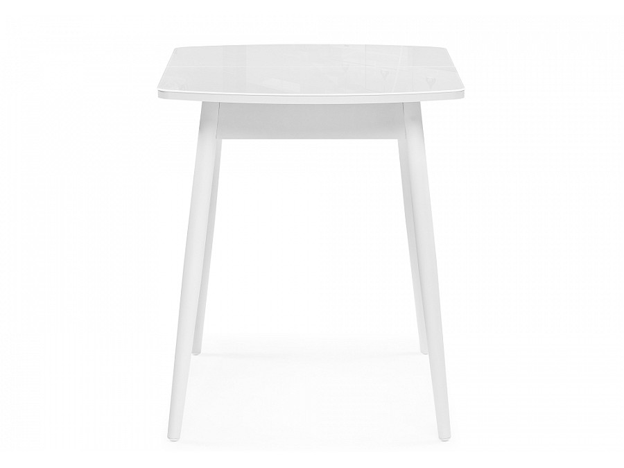 Стол стеклянный Калверт 94(126)х64х75 белый