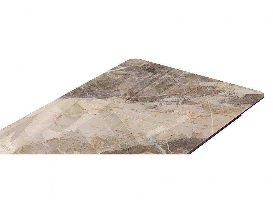 Стол стеклянный Бугун 120(160)х80х77 каталония / черный