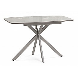 Стол стеклянный Тамаса 120(150)х70х76 латте / капучино