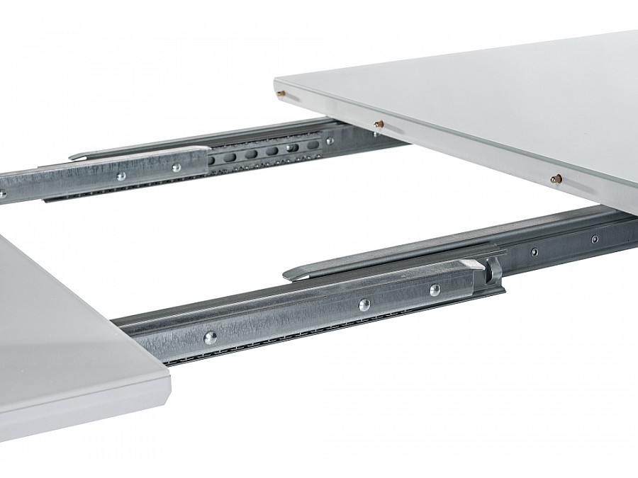 Стол стеклянный Серсея 140(180)х80х75 дуб монтана / белый