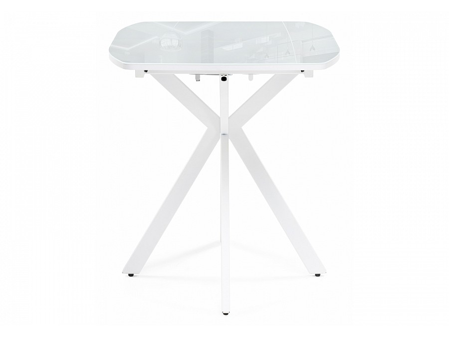 Стол стеклянный Тамаса 120(150)х70х76 белый