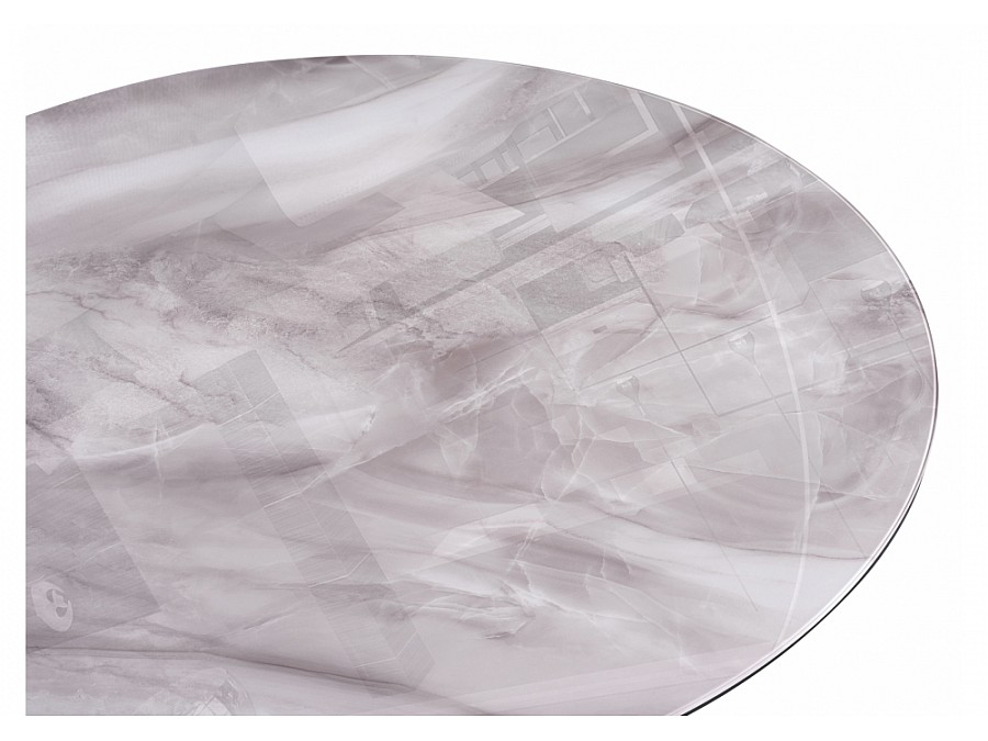 Нэнси 110х110х75 серый мрамор / черный