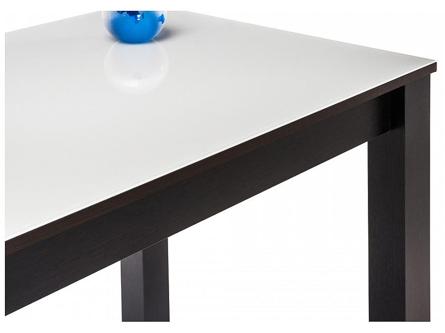 Стол стеклянный Раймунд 100х70х77 венге / белый