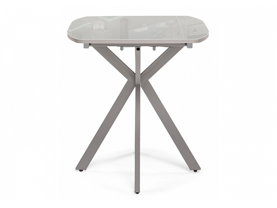 Стол стеклянный Тамаса 120(150)х70х76 латте / капучино