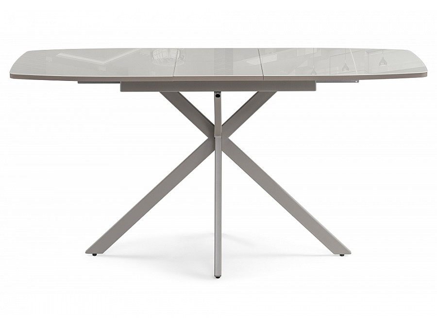 Стол стеклянный Тамаса 120(150)х70х76 латте / капучино