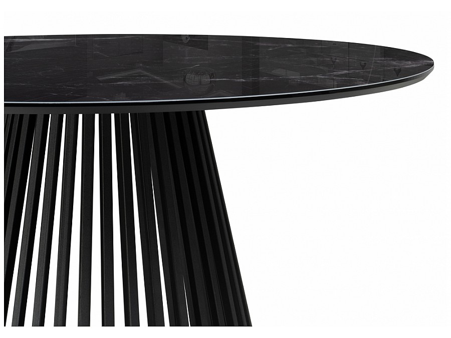 Нэнси 110х110 черный мрамор / черный