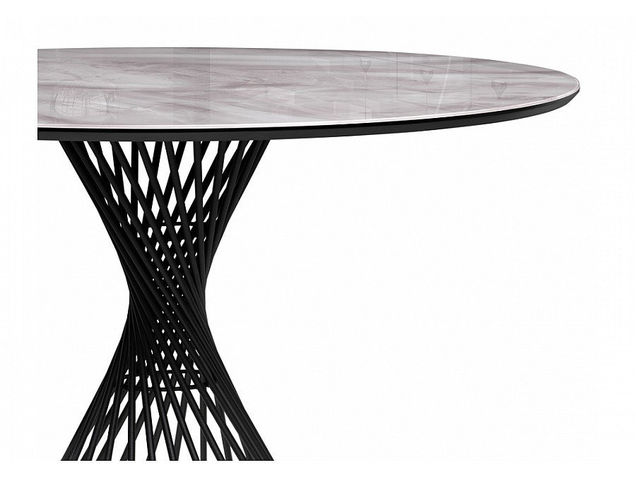 Вивиен 110 серый мрамор / черный